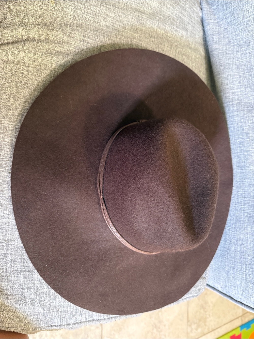 American Eagle Outfitters Women's Wide Brim Fedora Hat in Dark Brown